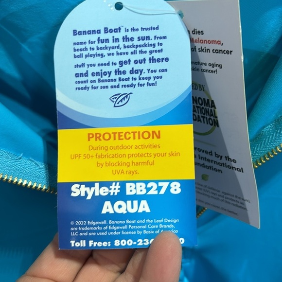 Banana Boat UPF 50+ protection pullover sleeveless 1/4 zip tassel,stretch summer - Picture 8 of 13